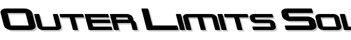 Outer Limits Solid Extended Italic font